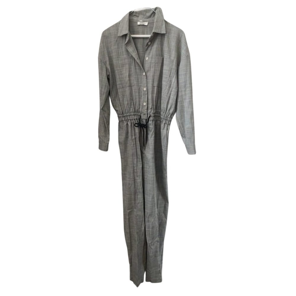 Grey long sleeve jumpsuit